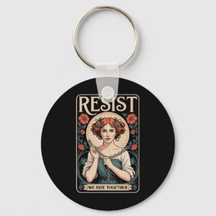 Llavero Resistir Nouveau Mucha Mujeres Feministas Anti-tru
