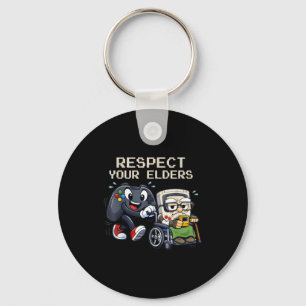 Llavero Respeto a tus mayores Control de juegos Retro dive