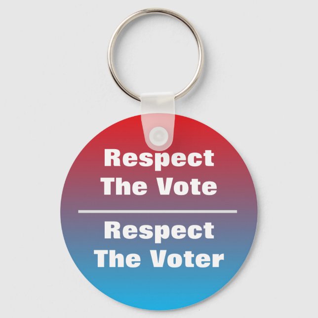 Llavero Respeto al voto y al votante (Anverso)
