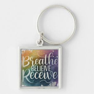 Llavero Respira, Cree, Recibe