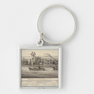 Llavero Respiración pavo real, glen salvaje