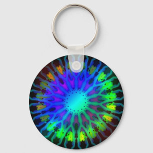 Llavero Resplandeciente en el arte del Kaleidoscopio oscur