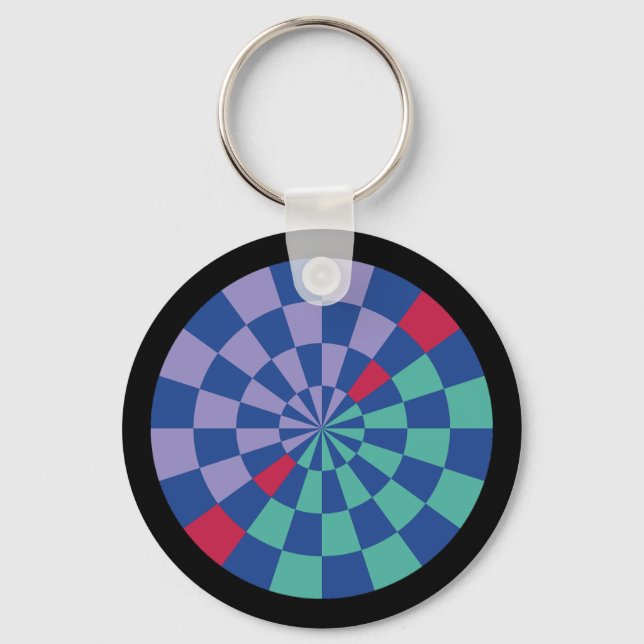 Llavero Resplandor de Mosaico (Circular) (Reverso )