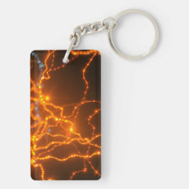Llavero Resplandor neuronal: caminos eléctricos de luz