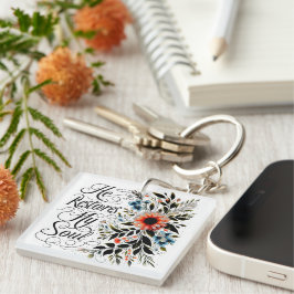 Llavero Restaura mi alma floral