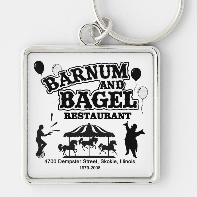 Llavero Restaurante Barnum y Bagel, Skokie, Illinois (Frente)