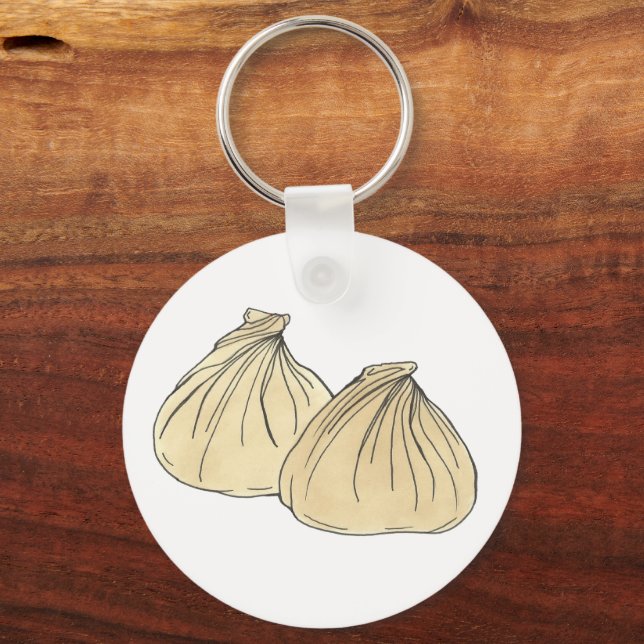 Llavero Restaurante chino que compra comida Shumai Dumplin (Reverso )