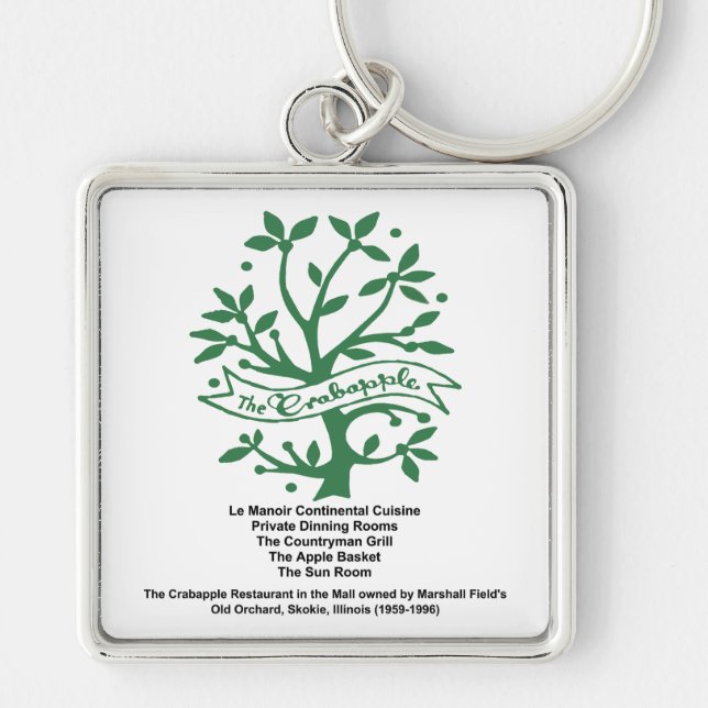 Llavero Restaurante Crabapple, Skokie, IL (Frente)