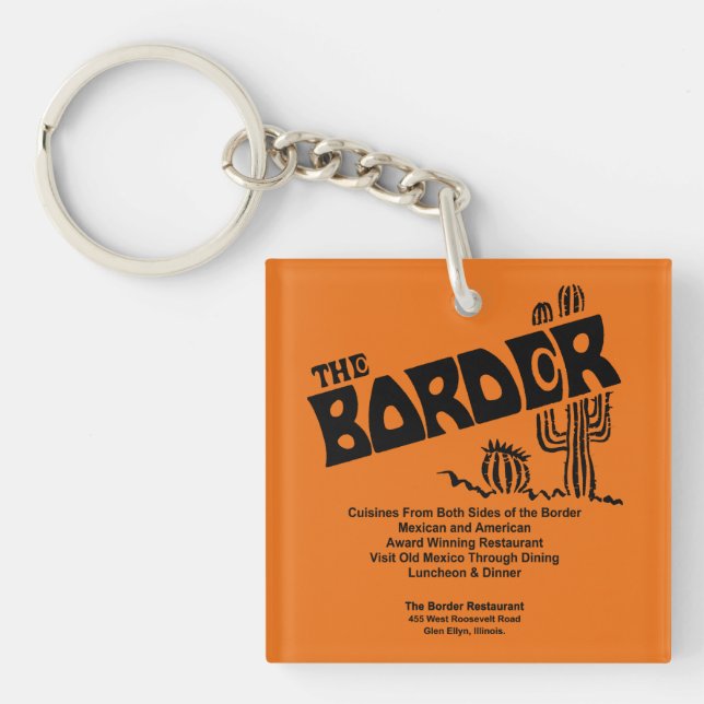 Llavero Restaurante Fronterizo, Glen Ellyn, IL (Frente)