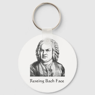 Llavero Resting Bach Face Classical Music Composer