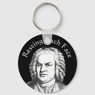 Llavero Resting Bach Face Classical Music Composer