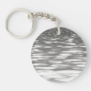 Llavero Resumen #3: Brillo gris plateado