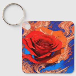 Llavero Resumen artístico Rosa de mármol