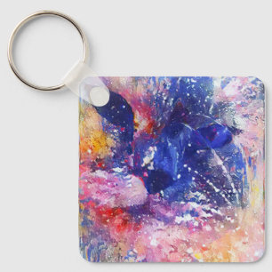 Llavero Resumen Cósmico de Dreamscape Cat