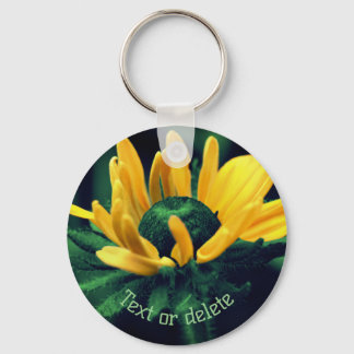 Llavero Resumen de Black Eyed Susan Flower Personalizada