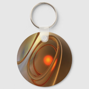 Llavero Resumen de diseño 3d a la moda y elegante