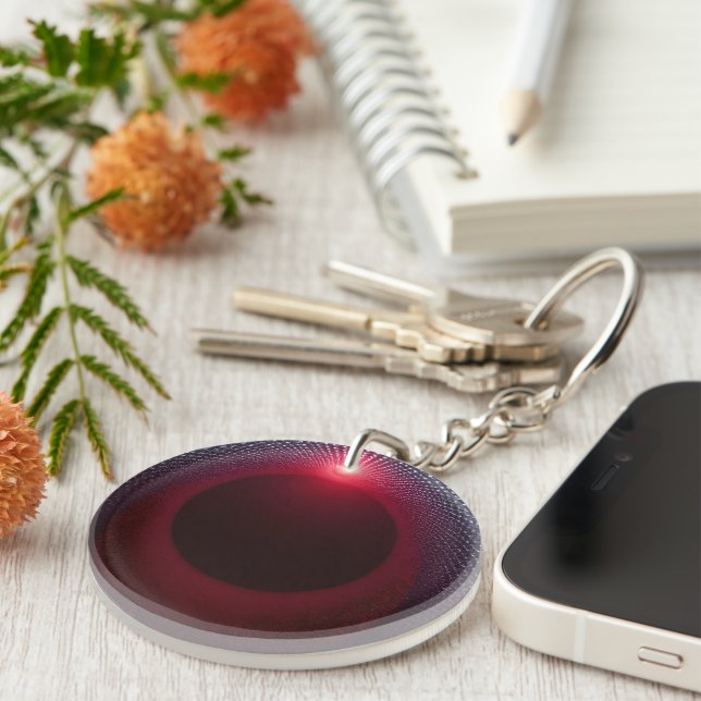 Llavero Resumen de la cámara de eco metálico con onda de s (Frente Derecha)