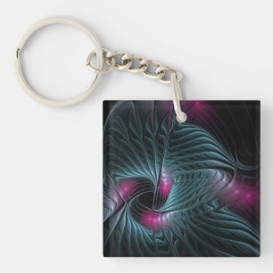 Llavero Resumen de la fantasía colorida fractal