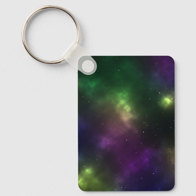 Llavero Resumen del arte digital de las constelaciones de  (Anverso)