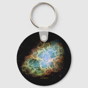 Llavero Resumen del espacio en nebulosa cangrejo