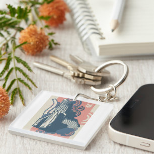 Llavero Resumen moderno Antecedentes urbanos Entorno vibra