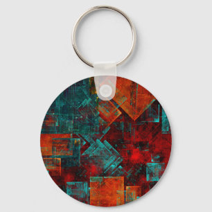 Llavero Resumen Patrón artístico moderno de Guay colorido