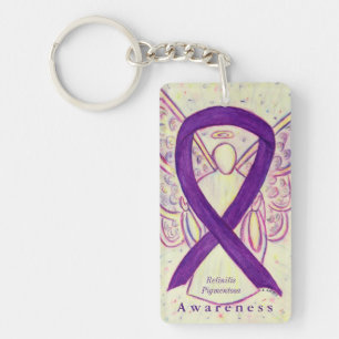 Llavero Retinitis Pigmentosa Awareness Ribbon Keychain