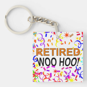 Llavero Retirado Woo Hoo Confetti Fiesta