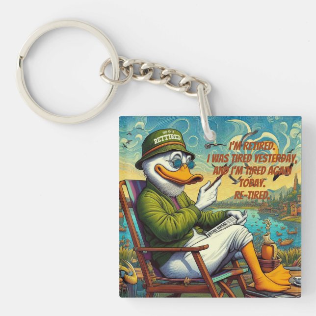 Llavero Retirado y Relajado (Frente)