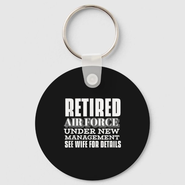 Llavero Retired Air Force Under New Management Retirement  (Anverso)