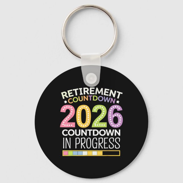 Llavero Retirement Cl Of 2026 Teacher Countdown Loading Te (Anverso)
