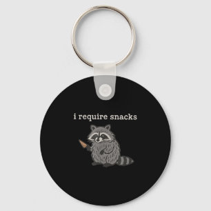 Llavero Reto Snacks Raccoon Shirt Men Divertidas Rac