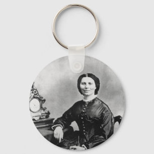 Llavero Retrato Clara Barton ~ Viñeta 1866 Foto