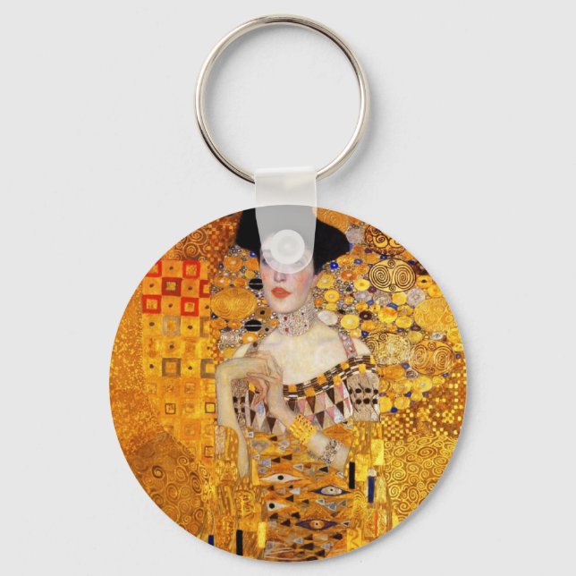 Llavero Retrato de Adele Bloch-Bauer por Gustav Klimt (Anverso)