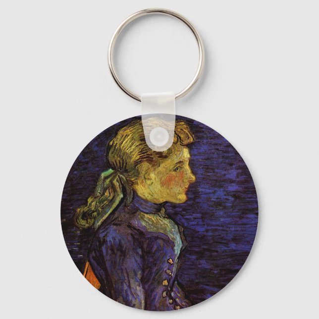 Llavero Retrato de Adeline Ravoux por Vincent van Gogh (Anverso)