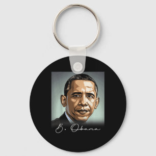 Llavero Retrato de Barack Obama Presidente Patriótico