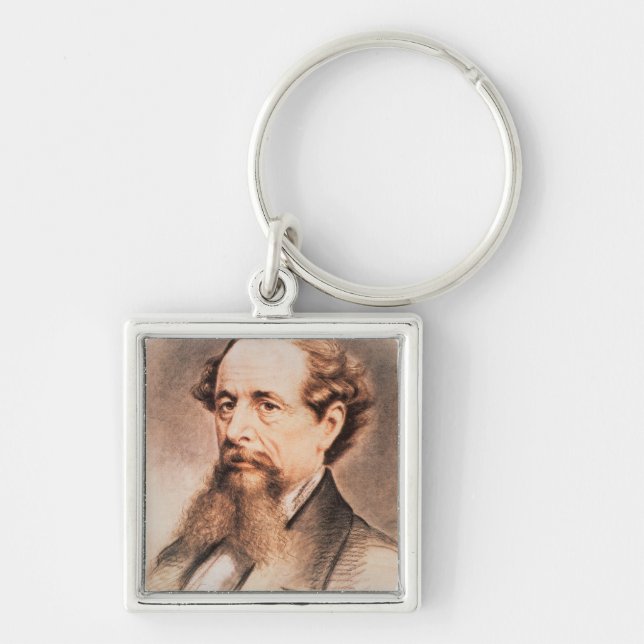 Llavero Retrato de Charles Dickens, 1869 (Frente)