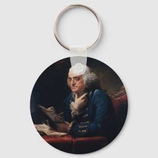 Llavero Retrato de dedo gordo Benjamin Franklin en la Casa