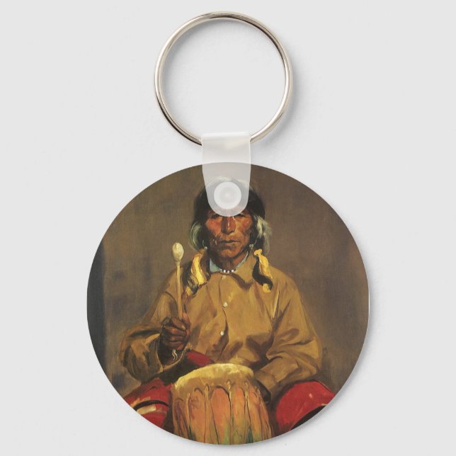 Llavero Retrato de Dieguito Roybal por Robert Henri (Anverso)