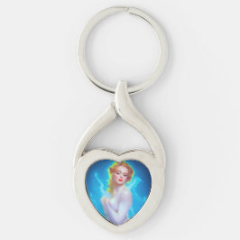 Llavero Retrato de diosa etérea - Fantasía surrealista