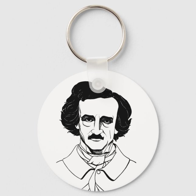 Llavero Retrato de Edgar Allan Poe (Anverso)