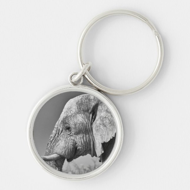 Llavero Retrato de elefante (Frente)