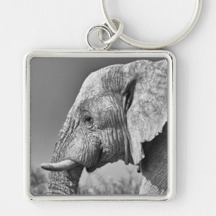 Llavero Retrato de elefante