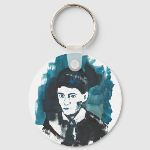 Llavero Retrato de Franz Kafka con texto personalizado   B