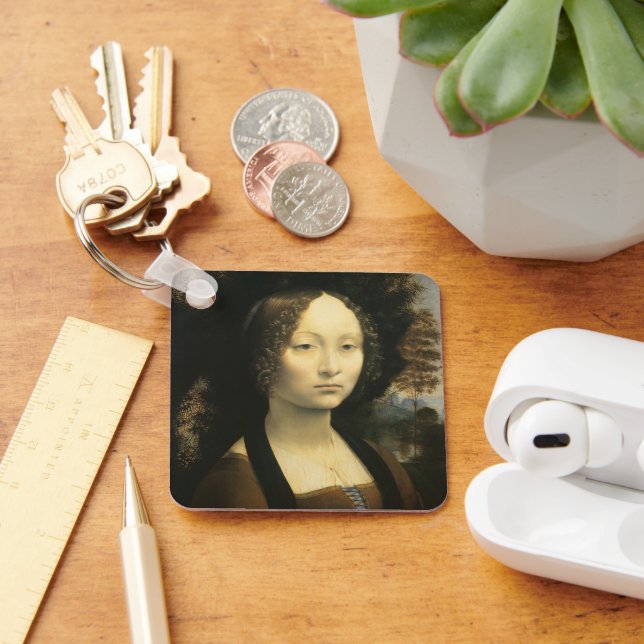 Llavero Retrato de Ginevra Benci de Leonardo da Vinci (Escritorio )