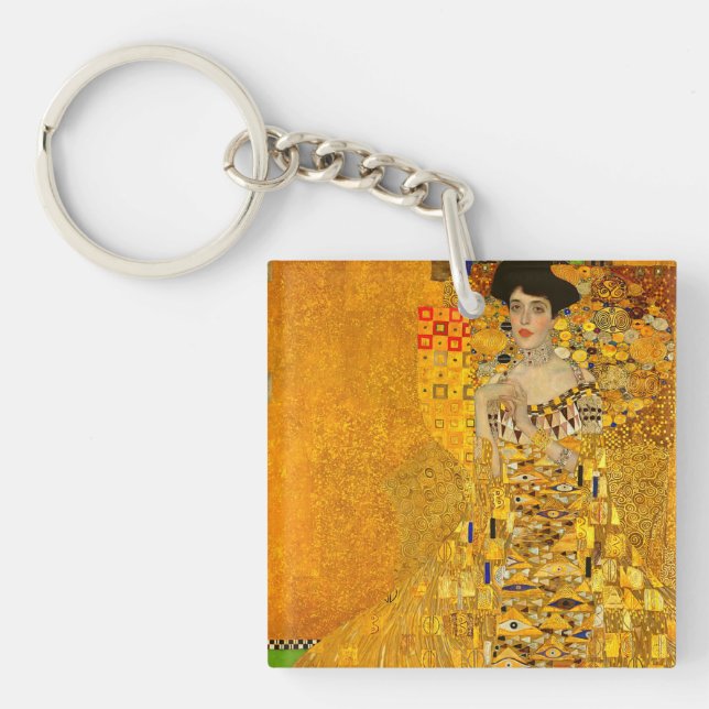Llavero Retrato de Gustav Klimt de Adele Bloch-Bauer I (Frente)