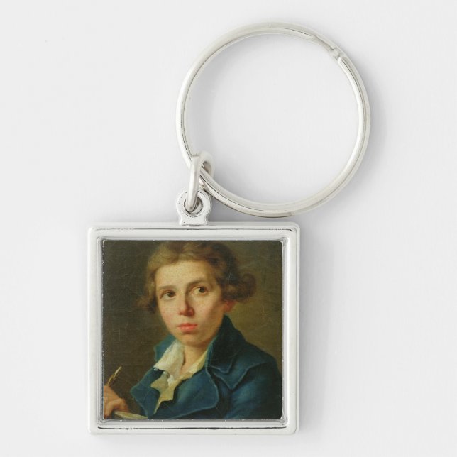 Llavero Retrato de Jacques-Louis David como juventud (Frente)