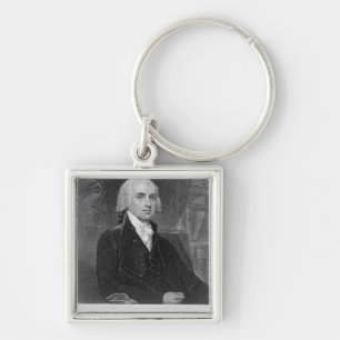 Llavero Retrato de James Madison, grabado por Guillermo A.