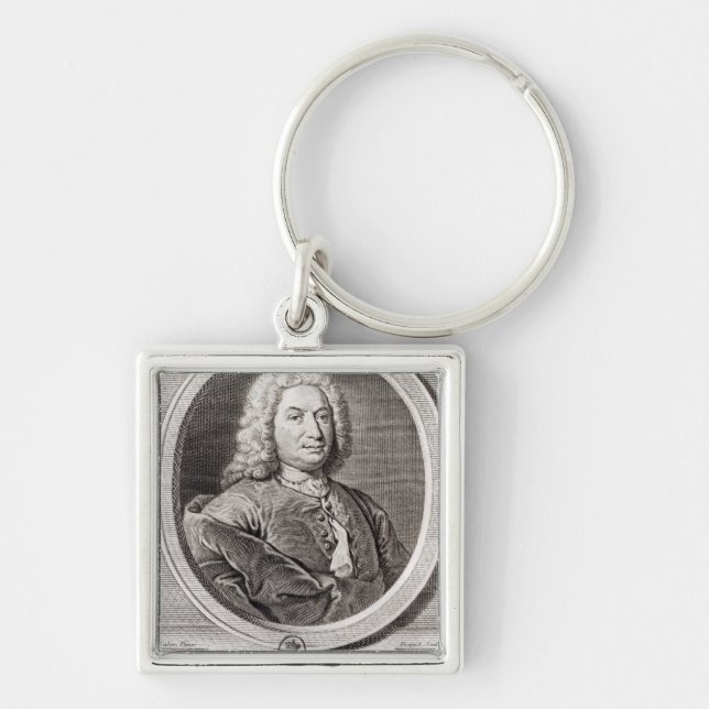 Llavero Retrato de Jean Bernoulli grabado cerca (Frente)