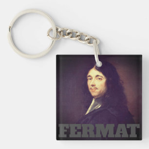 Llavero Retrato de la cadena de claves Pierre de Fermat
